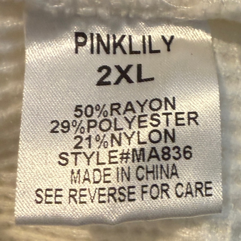 Pink Lily Cream‎ Ruffle Cardigan - Picture 7 of 7